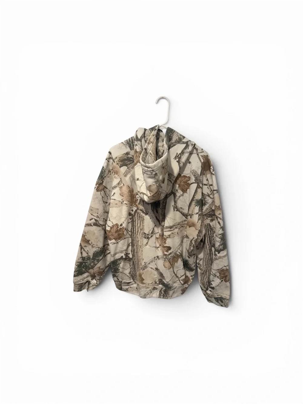 Hollister White and Brown Camo Boxy Hoodie- Medium - Picture 3 of 5